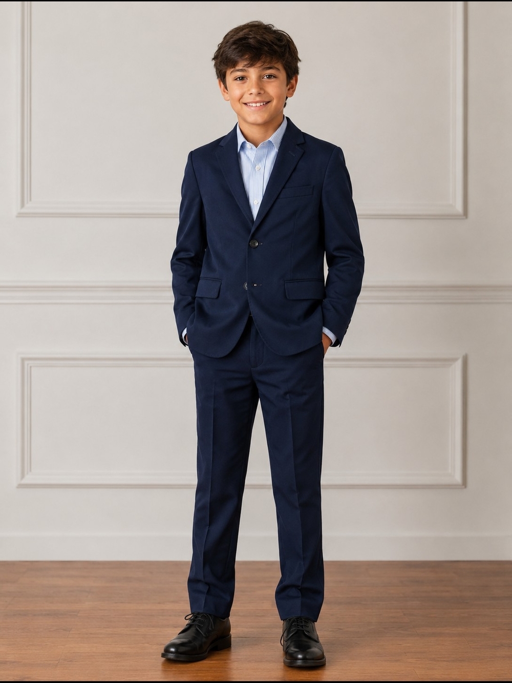 Izod Boys' Navy Two-Piece Suit Set